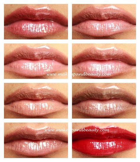 Step into the world of Mac's mesmerizing lipglass swatches